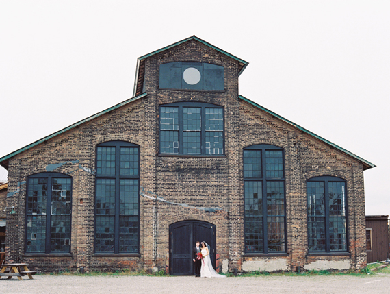 Industrial, modern Hudson Valley fall wedding | Photo by Lisa Berry | Read more - http://www.100layercake.com/blog/?p=76472