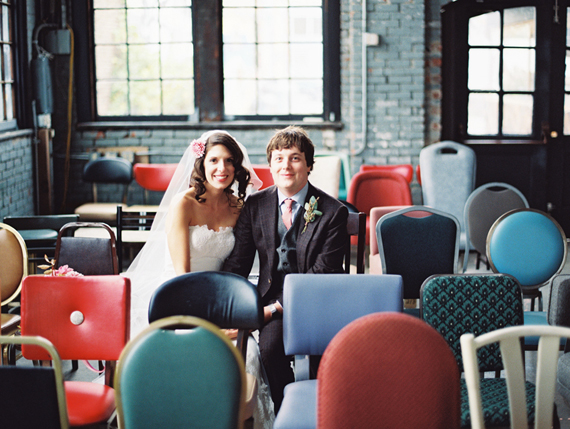 Industrial, modern Hudson Valley fall wedding | Photo by Lisa Berry | Read more - http://www.100layercake.com/blog/?p=76472