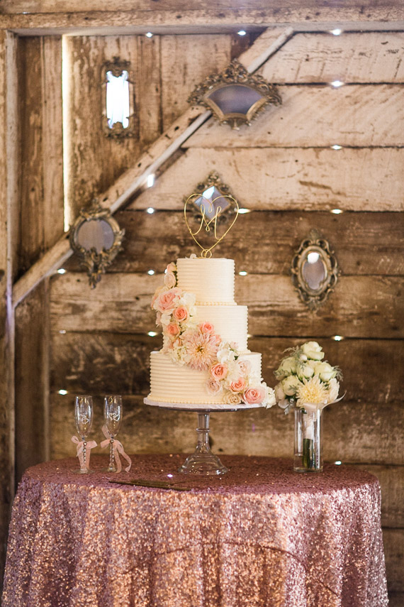 Pink and gold Carmel wedding | Photo by Danielle Poffenbarger | Read more - http://www.100layercake.com/blog/?p=76232
