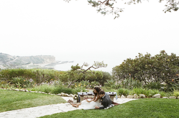 Earthy wedding inspiration at The Wayfare Chapel | Photo by Brian Tropiano Photo | Read more - http://www.100layercake.com/blog/?p=76635