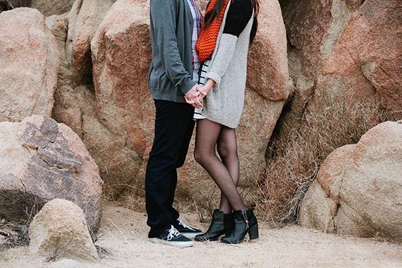 Camp-themed Joshua Tree engagement shoot | Photo by Mandilynn Photography | Read more - http://www.100layercake.com/blog/?p=77783