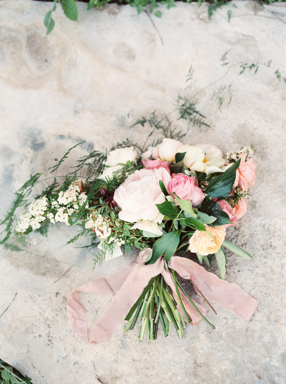 Peony and rose bridal bouquet |  Florals by Bricolage Curated Florals | Photo by J Bird Photography | Read more - http://www.100layercake.com/blog/?p=76549