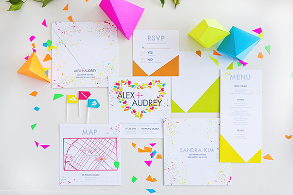 Neon wedding and party ideas | Photo by Christine Farah Photography | Read more - http://www.100layercake.com/blog/?p=76795