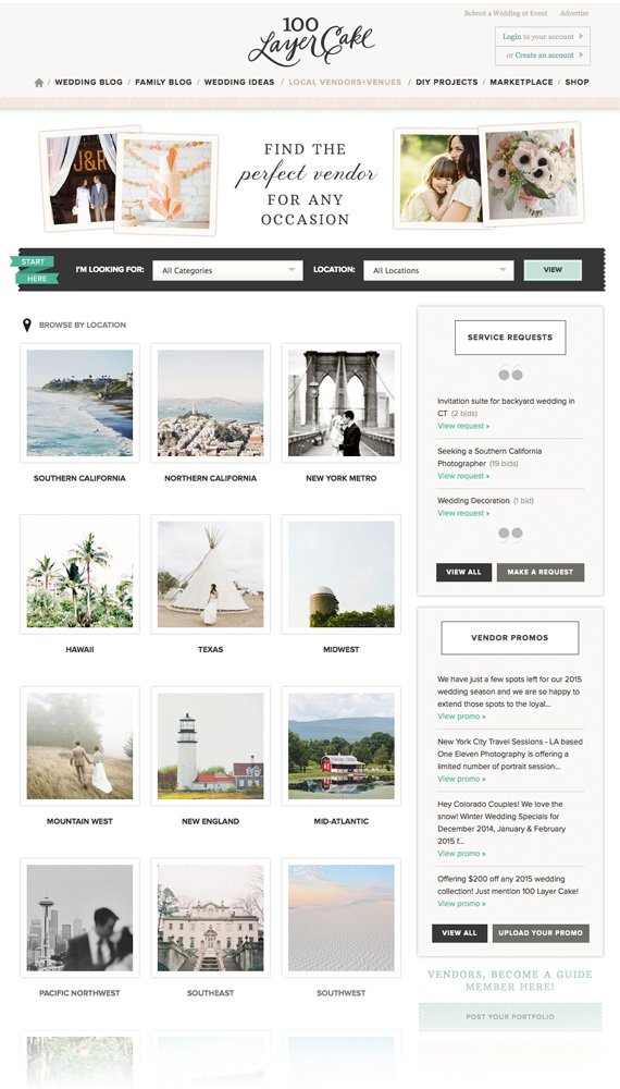 100 Layer Cake new vendor guide