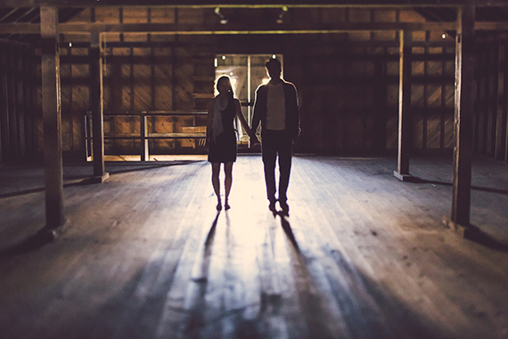 Upstate New York farmhouse engagement shoot | Photo by  Ryan and Heidi Studio | Read more -  http://www.100layercake.com/blog/?p=79429