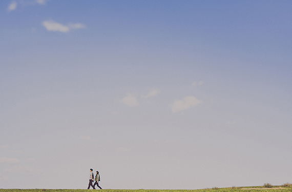 Upstate New York farmhouse engagement shoot | Photo by  Ryan and Heidi Studio | Read more -  http://www.100layercake.com/blog/?p=79429