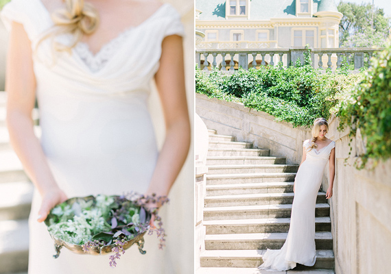 French Victorian Chateau bridal fashion inspiration | Photo by RomaBea Images  | Read more - http://www.100layercake.com/blog/?p=79085