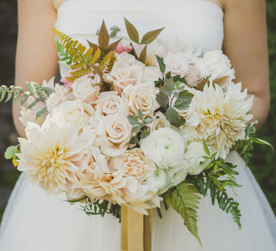Romantic blush fall wedding bouquet | 100 Layer Cake
