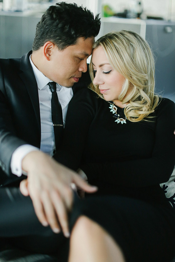 Stahl House engagement shoot | Photo by Brandon Kidd | Read more - http://www.100layercake.com/blog/?p=78591