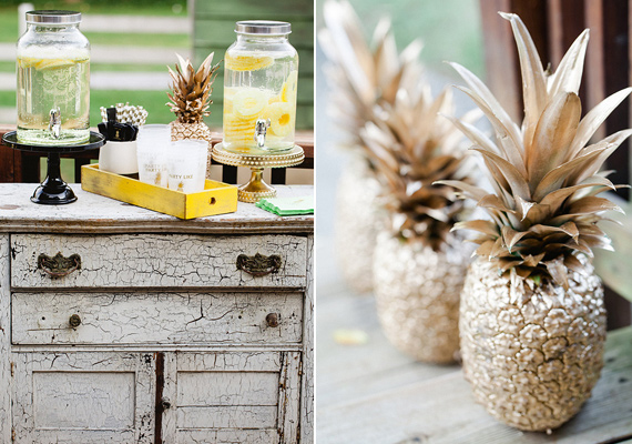 A pineapple-themed birthday party | Photo by KCB Photography | Read more -  http://www.100layercake.com/blog/?p=78833