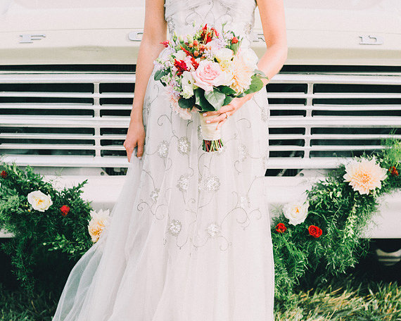 Peach farm wedding inspiration | Photo by Rachel May Photography | Read more - http://www.100layercake.com/blog/?p=78392