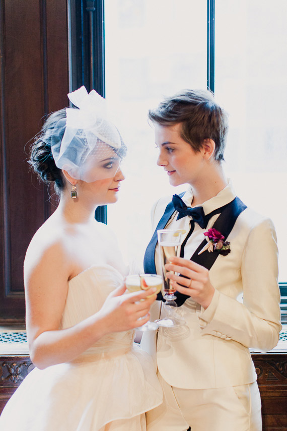 Winter wedding inspiration at the New York Public Library | Photo by His and Her weddings | Read more - http://www.100layercake.com/blog/?p=79390