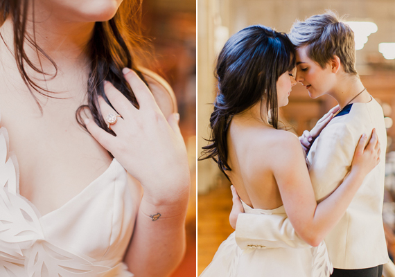 Winter wedding inspiration at the New York Public Library | Photo by His and Her weddings | Read more - http://www.100layercake.com/blog/?p=79390