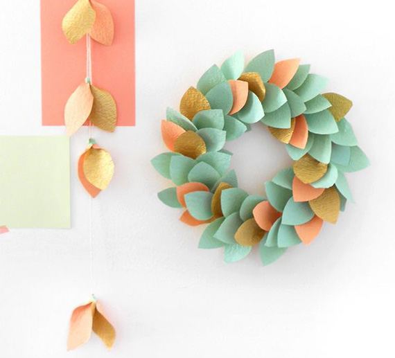 Paper wreath DIY | 100 Layer Cake