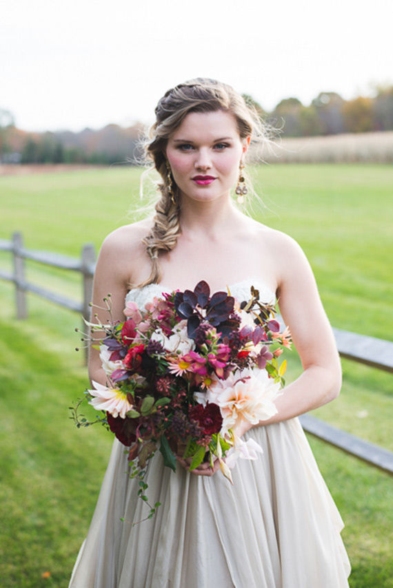 Metallics farm wedding inspiration | Photo by Made in March | Read more -  http://www.100layercake.com/blog/?p=82428