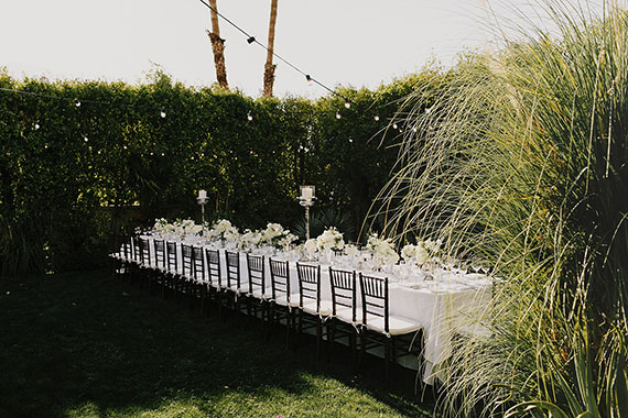 Parker Palm Springs white wedding | Photo by James Moes | Read more - http://www.100layercake.com/blog/?p=81691