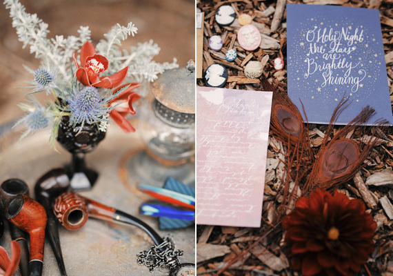 Charles Dickens themed Christmas wedding inspiration | Photo by Gideon Photo | Design and planning When Pigs Fly Events | Read more - http://www.100layercake.com/blog/?p=83655