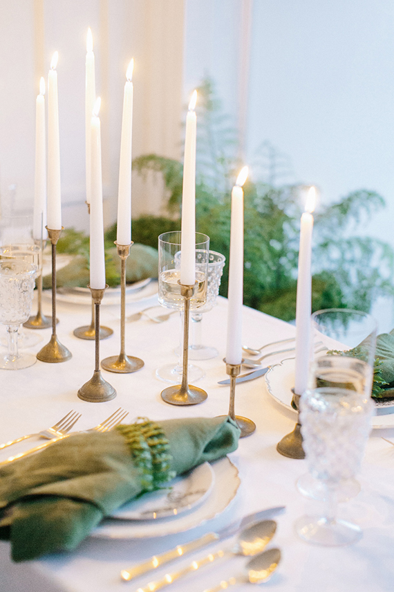 Gold and green holiday entertaining ideas | Concept and styling Type A Society | Photo by Josh Gruetzmacher | Read more - http://www.100layercake.com/blog/?p=82993  