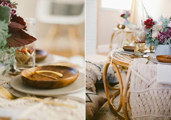 Bohemian New Year's Eve brunch inspiration | Photo by Megan Welker | Design by Beijos Events | Read more - http://www.100layercake.com/blog/?p=83739