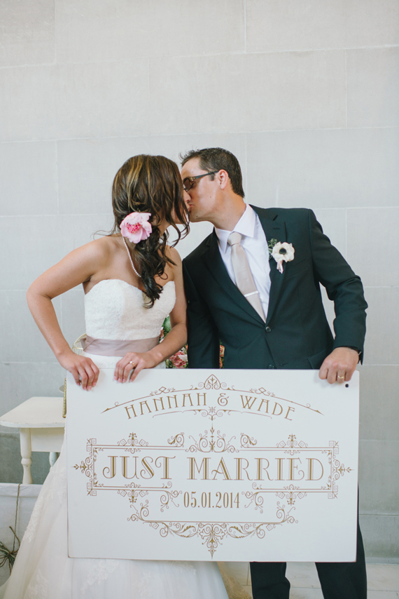 Intimate San Francisco court house wedding | Photo by Delbarr Moradi Photography | Read more - http://www.100layercake.com/blog/?p=83700