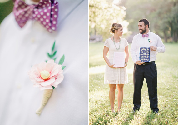 DIY crepe paper summer wedding inspiration | Photo by To Live To Love Photography | Read more - http://www.100layercake.com/blog/?p=82679