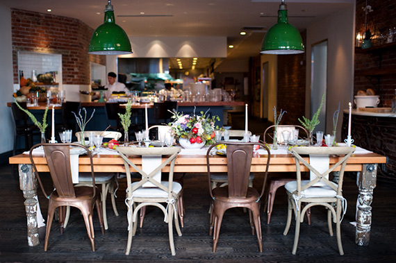 Intimate restaurant wedding | Romantic wedding ideas | 100 Layer Cake