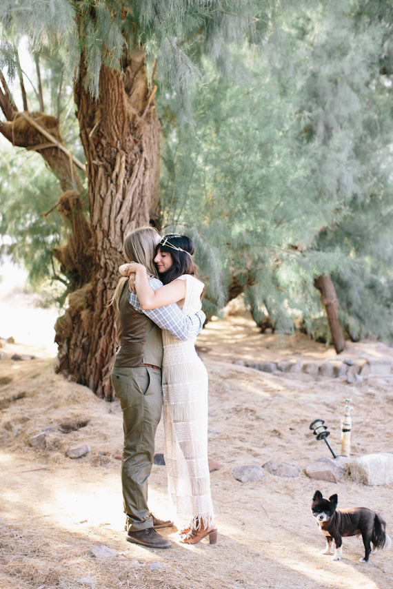 Intimate 29 palms desert wedding | Photo by Rad And In Love | Read more - http://www.100layercake.com/blog/?p=84927 