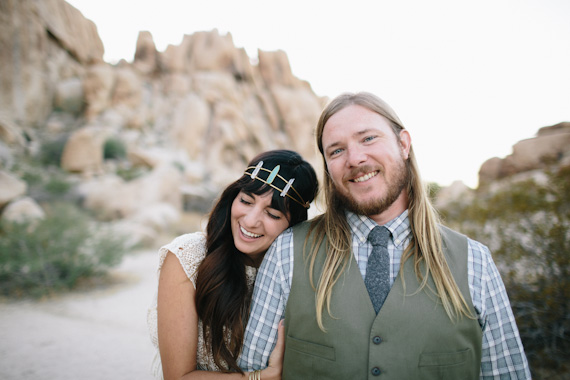 Intimate 29 palms desert wedding | Photo by Rad And In Love | Read more - http://www.100layercake.com/blog/?p=84927 
