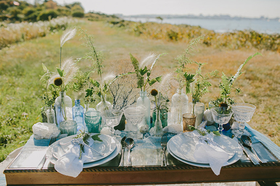 Golden fall coastal wedding inspiration | Photo by Emily Delamater Photography | Read more - http://www.100layercake.com/blog/?p=85735 