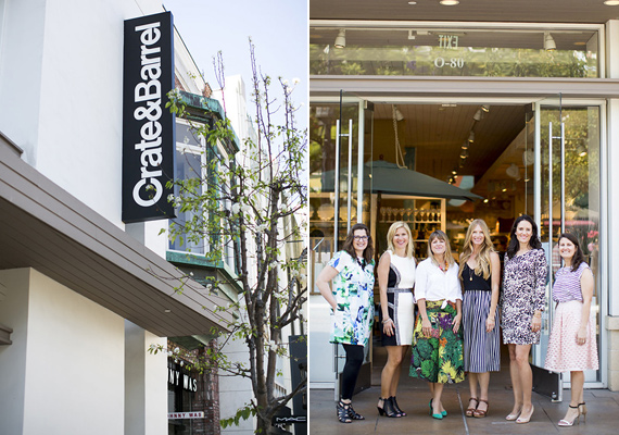 Crate and Barrel and 100 Layer Cake bridal registry event