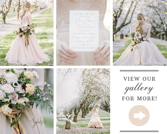 Almond Orchard wedding inspiration 