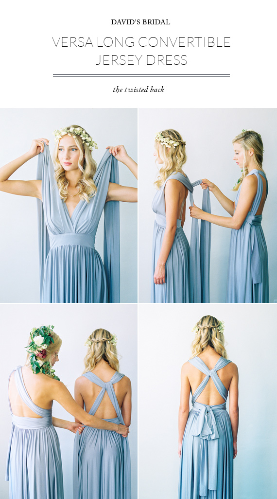Convertable Versa Dress in Mercury by Davids Bridal styled by 100 Layer Cake / Photo Braedon Flynn