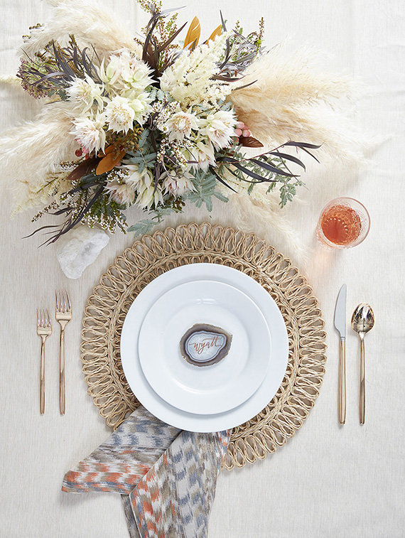 Boheimian white dinnerware style for Crate and Barrel by 100 Layer Cake