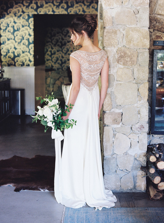 Modern affordable wedding dress