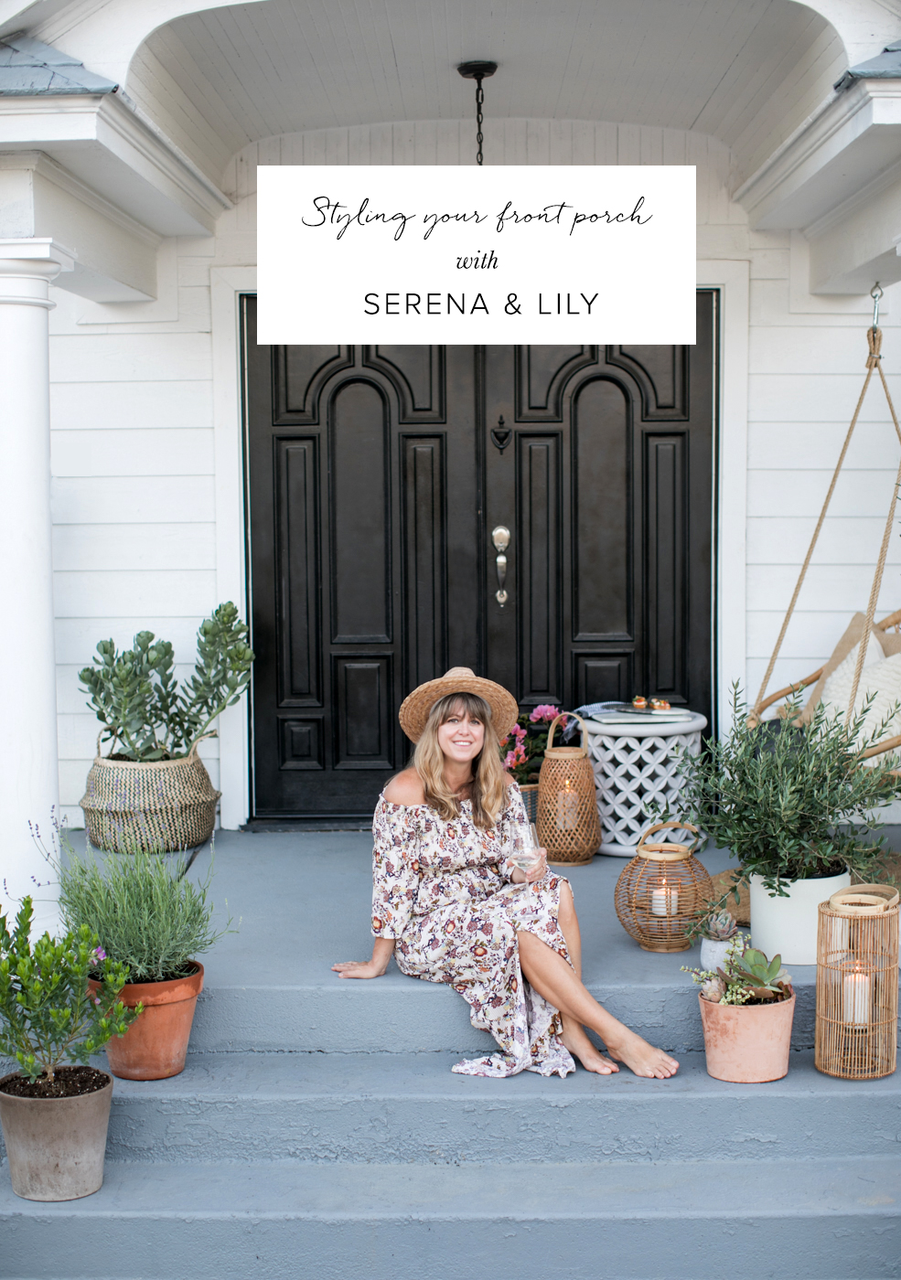 Styling your front porch for entertianing