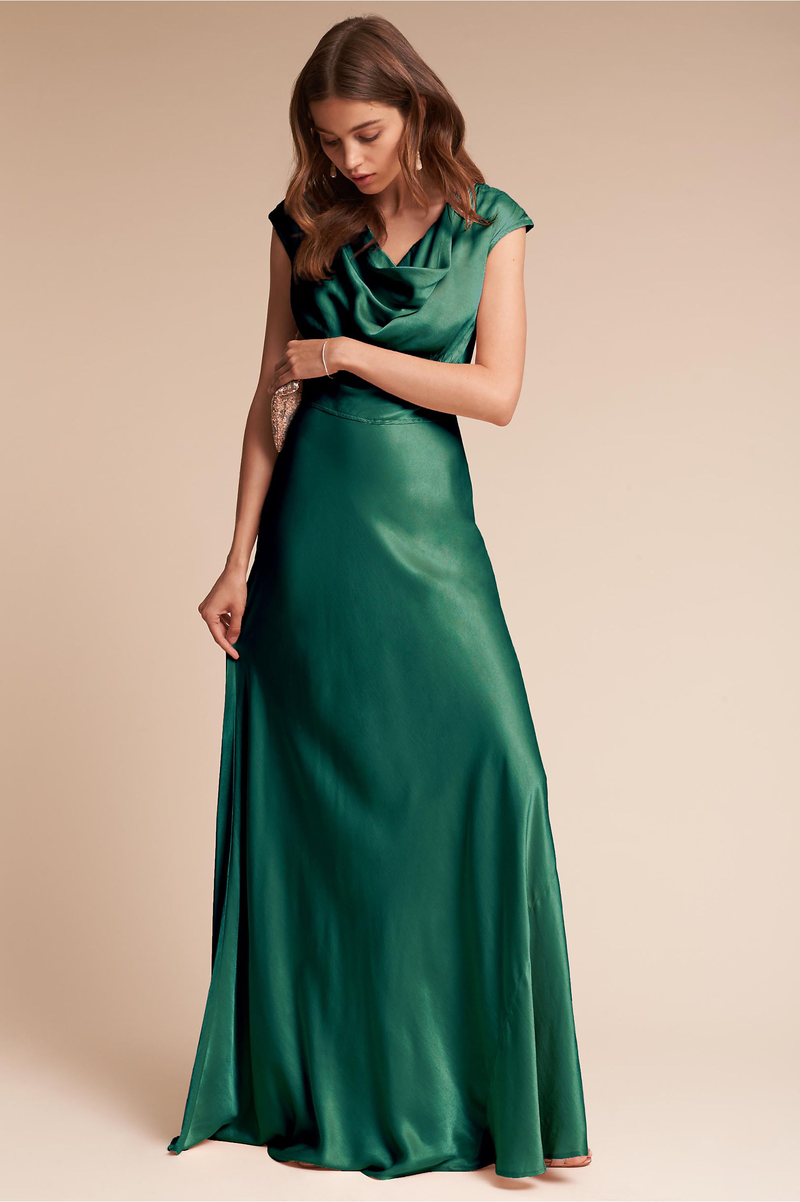 Gloss Dress in Emerald Sea