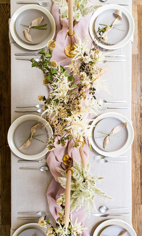lavender and grey tablescape ideas