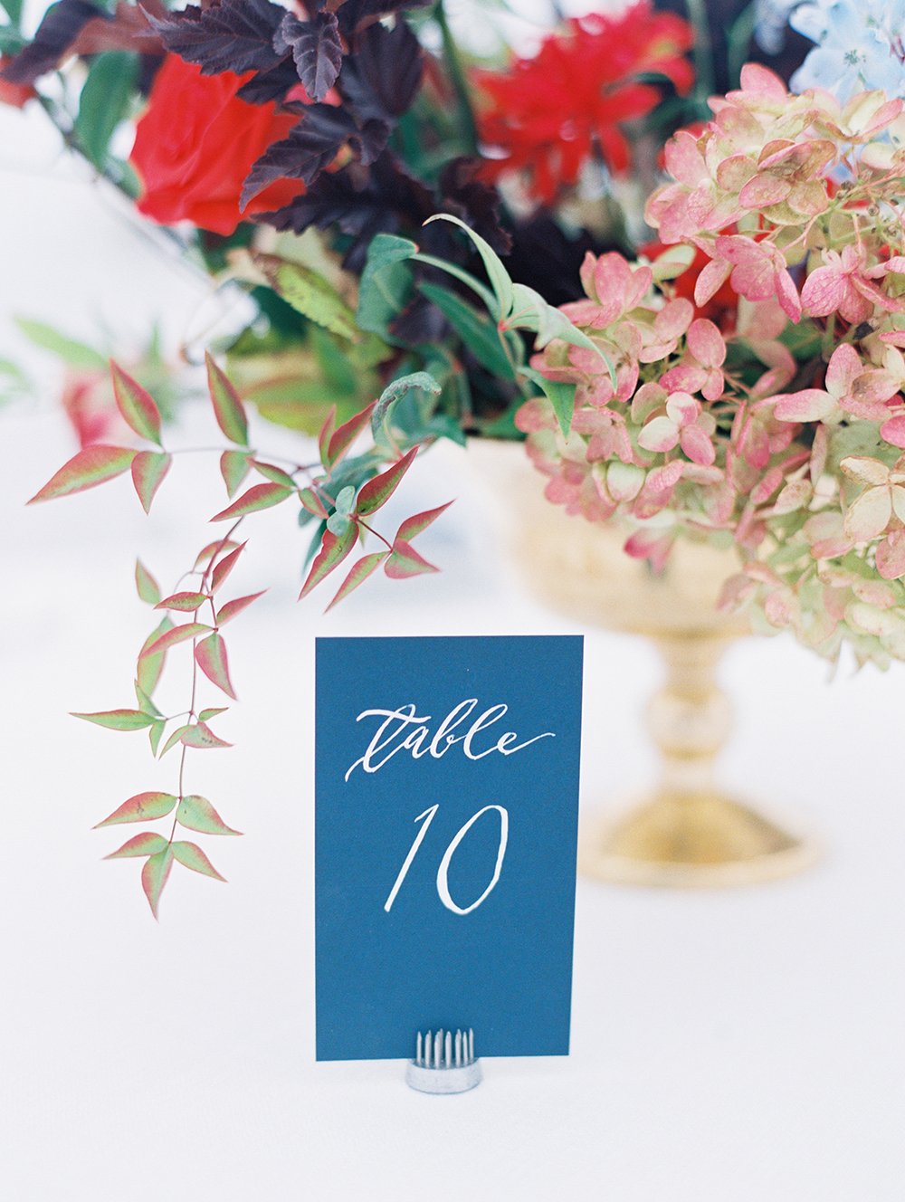 Wedding table numbers ( Photo by D’arcy Benincosa)