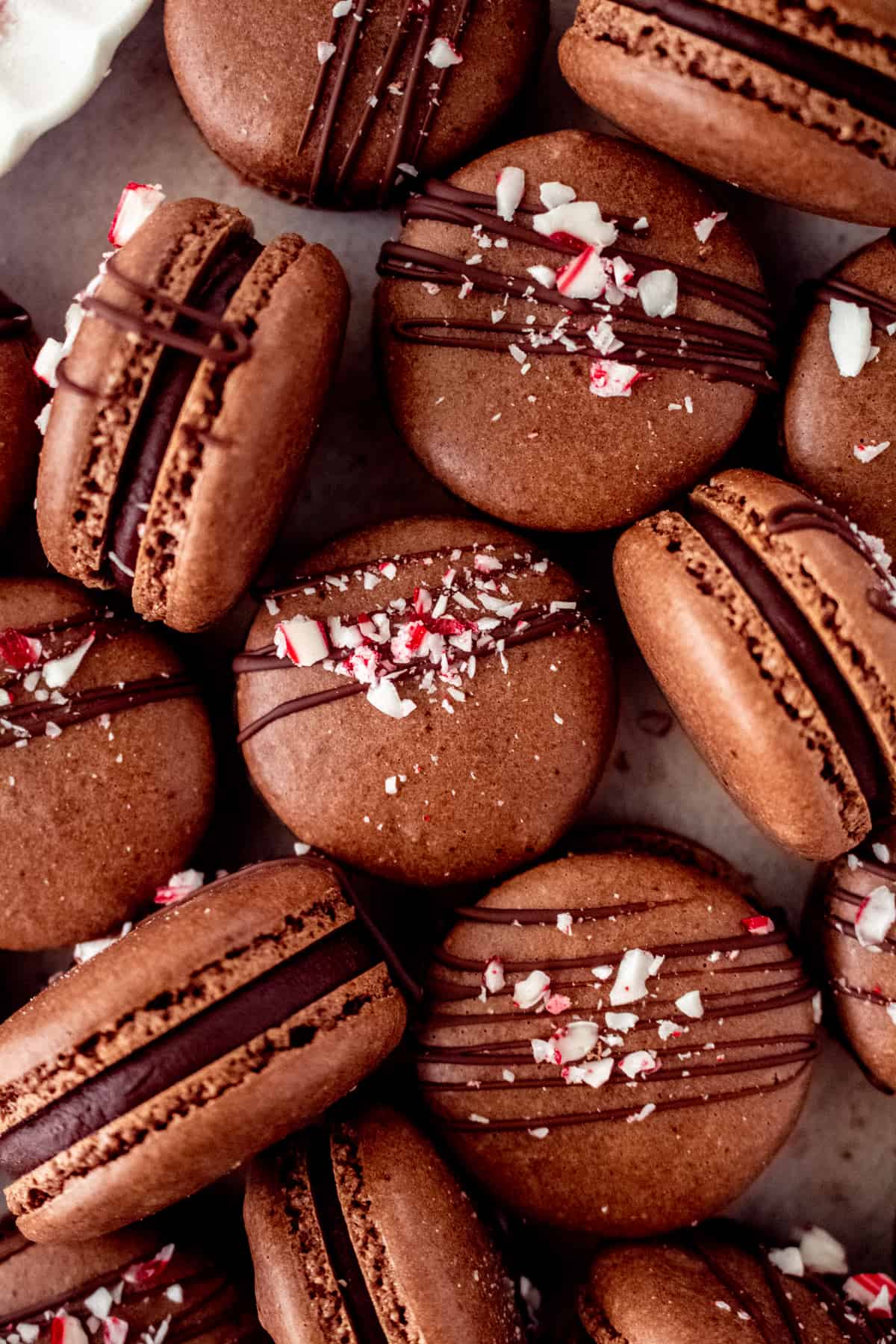 peppermint mocha macarons holiday cookie recipes