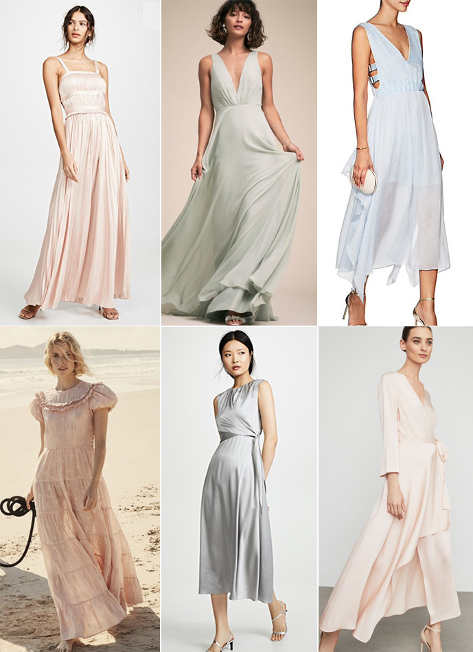 pastel bridesmaid dresses for 2019 weddings