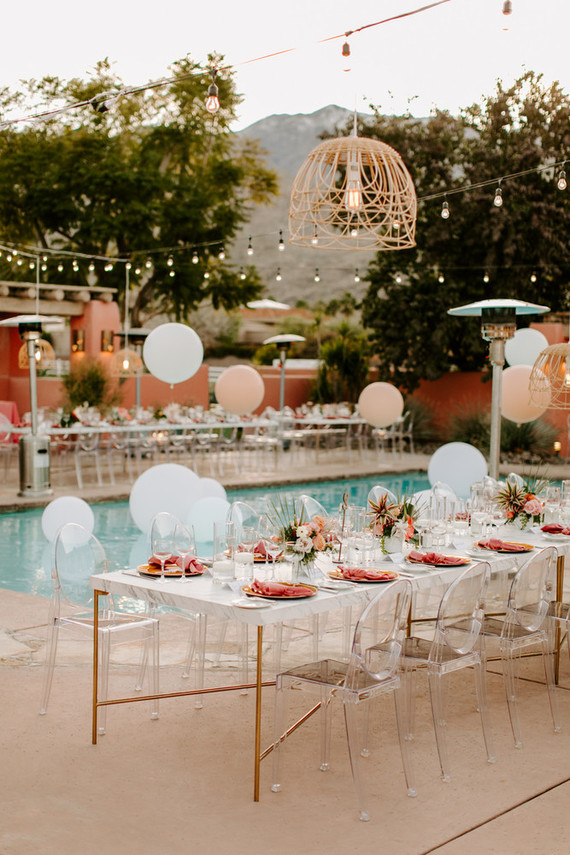 Pink Palm Springs wedding