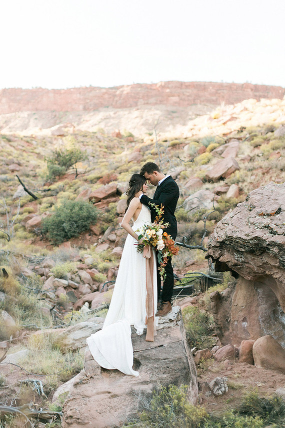 Under Canvas Zion wedding - unique desert wedding venues