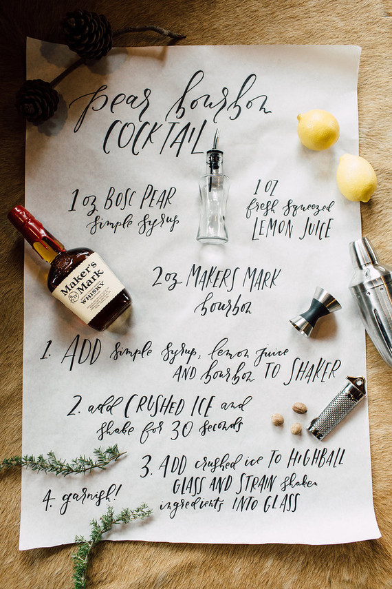 Pear Bourbon Cocktail 