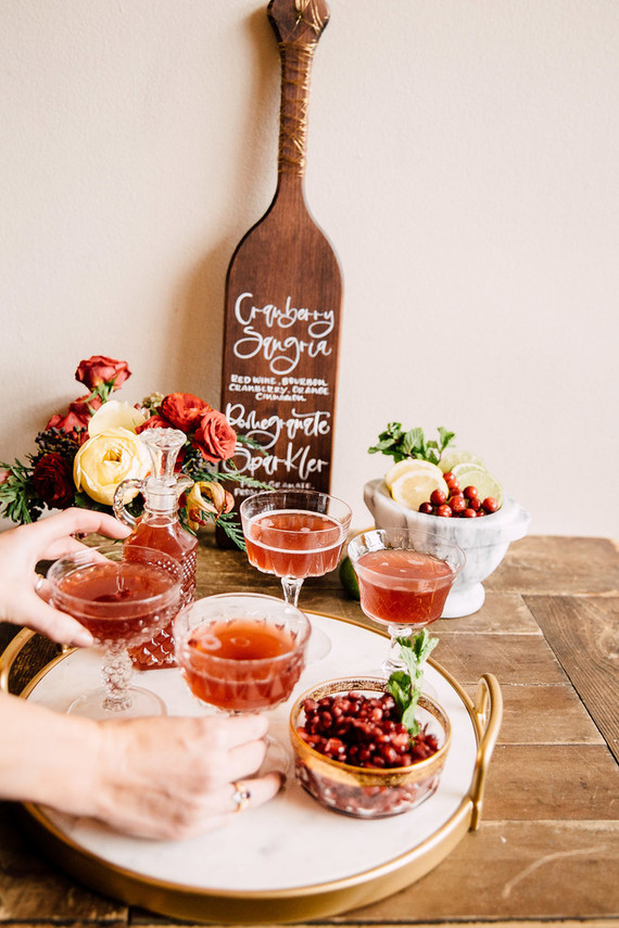 Pomegranate Sparkler | Holiday cocktail