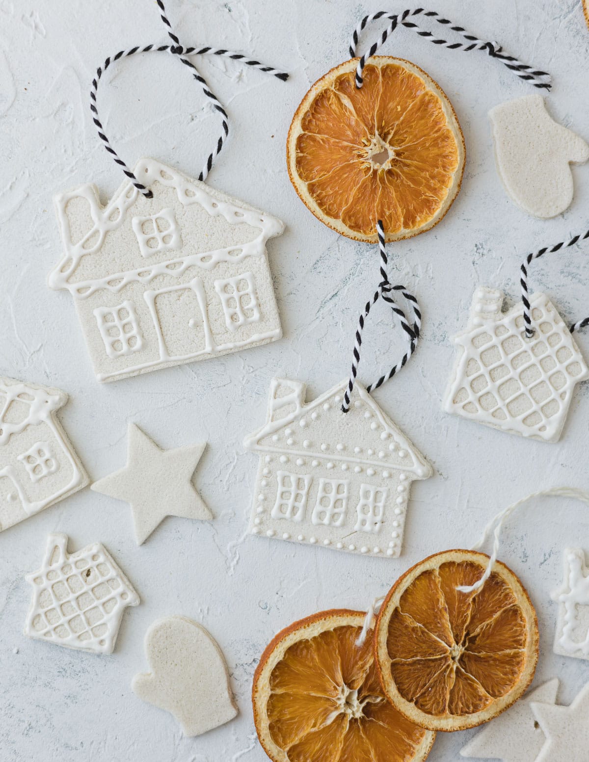 DIY salt dough house Christmas Ornaments from Bellewood Cottage 