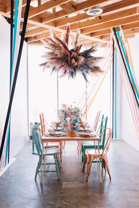 rainbow ribbon decor ideas