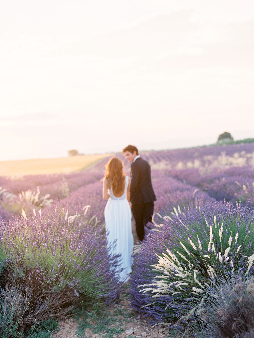 Lavender French wedding