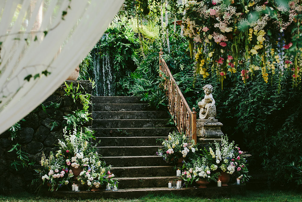 Maui garden wedding