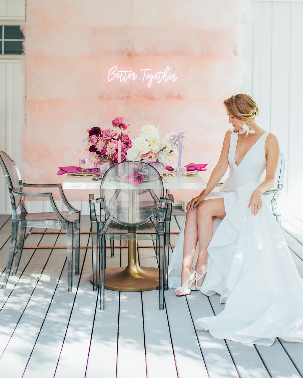 bright wedding inspiration