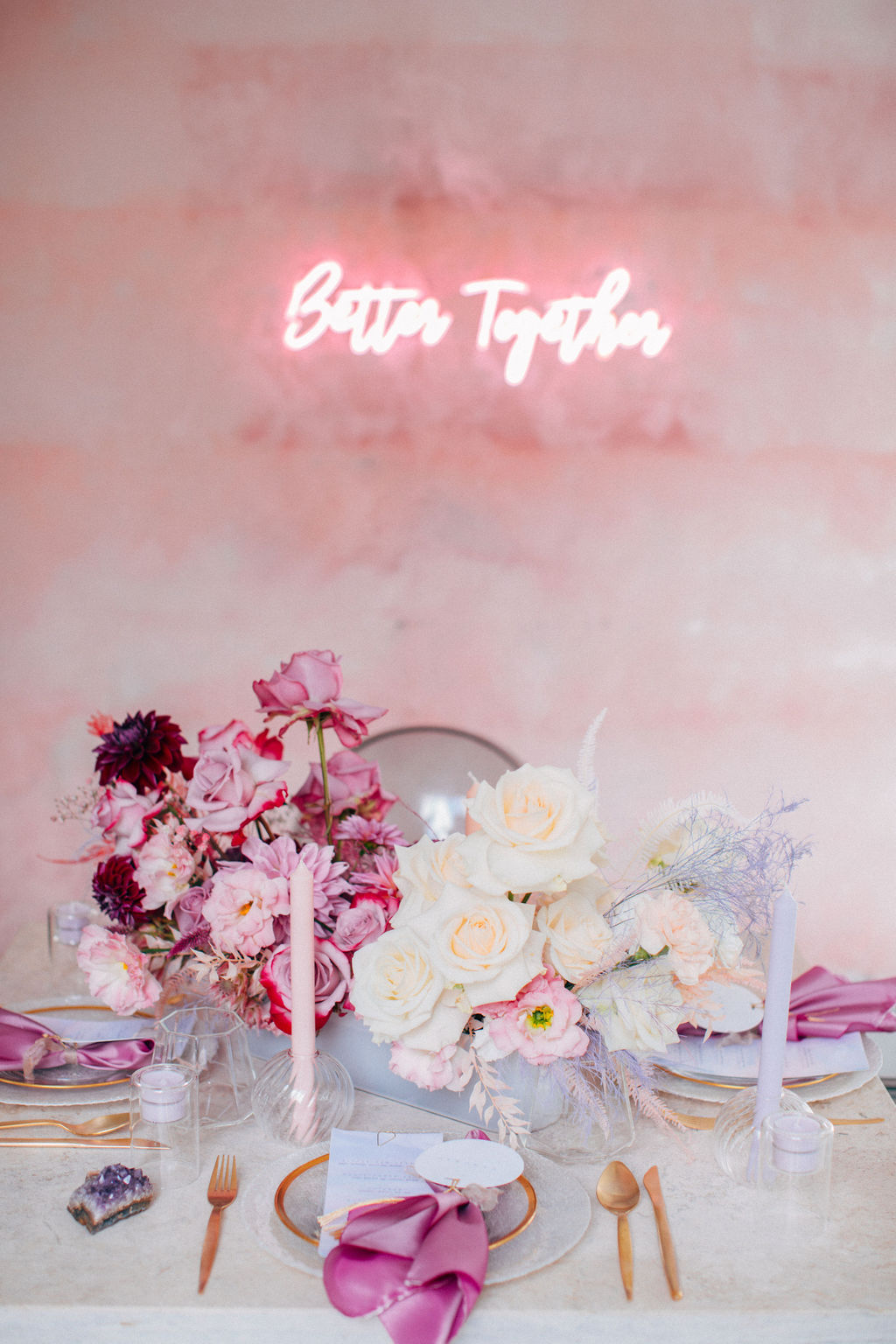 neon wedding inspiration